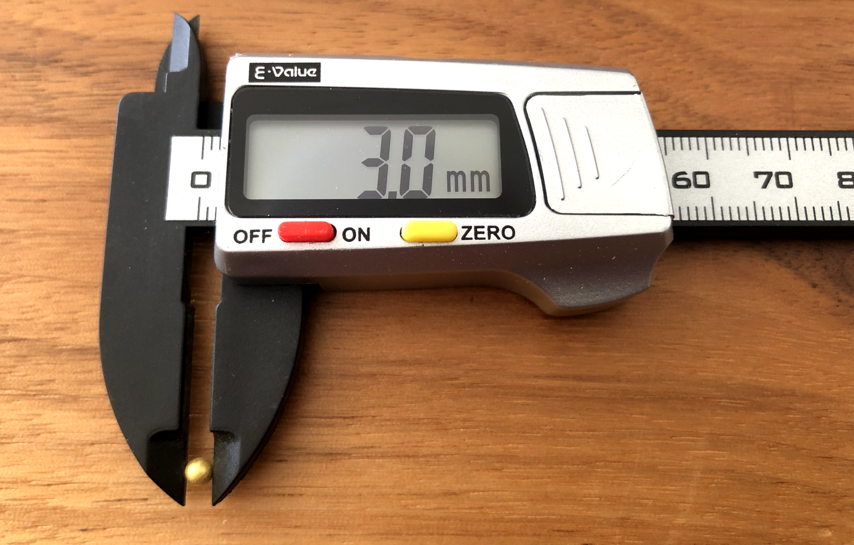 メーカー不明純金箔の収量。30mm